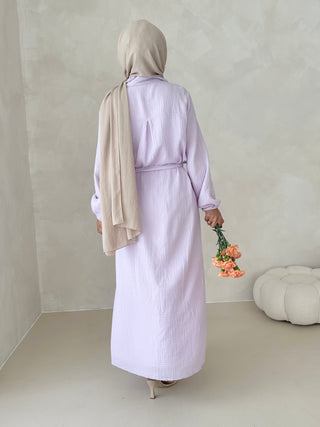 Musselin Kleid MIT GÜRTEL