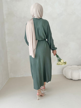 Musselin Kleid MIT GÜRTEL