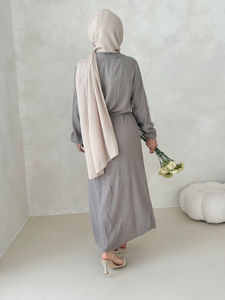 Musselin Kleid MIT GÜRTEL