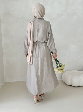 Musselin Kleid MIT GÜRTEL