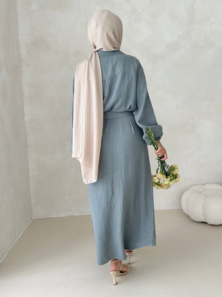 Musselin Kleid MIT GÜRTEL