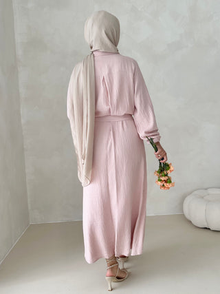 Musselin Kleid MIT GÜRTEL