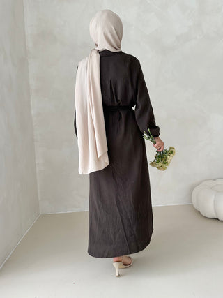 Musselin Kleid MIT GÜRTEL