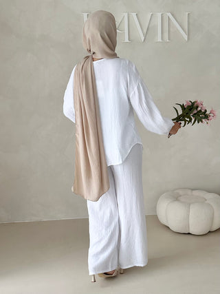 Musselin Zweiteiler MIT SCHNÜRCHEN