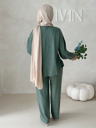 Musselin Zweiteiler MIT SCHNÜRCHEN