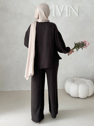 Musselin Zweiteiler MIT SCHNÜRCHEN