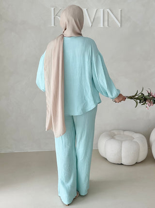 Musselin Zweiteiler MIT SCHNÜRCHEN