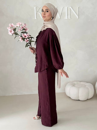 Musselin Zweiteiler MIT SCHNÜRCHEN