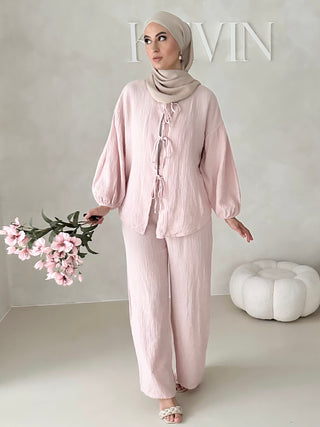 Musselin Zweiteiler MIT SCHNÜRCHEN