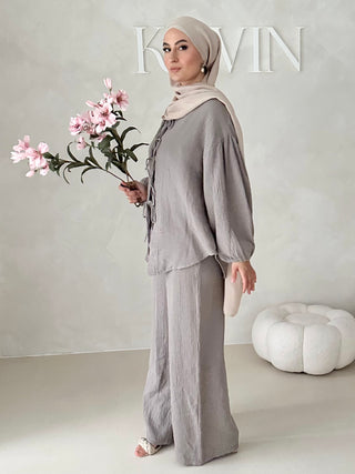 Musselin Zweiteiler MIT SCHNÜRCHEN