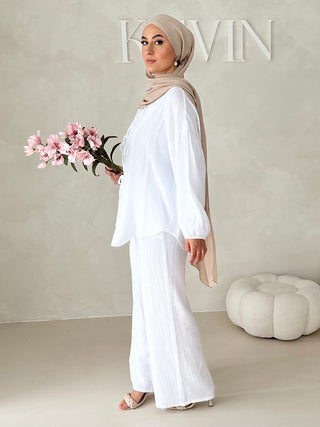 Musselin Zweiteiler MIT SCHNÜRCHEN