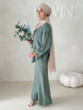 Musselin Zweiteiler MIT SCHNÜRCHEN