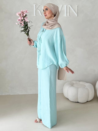 Musselin Zweiteiler MIT SCHNÜRCHEN