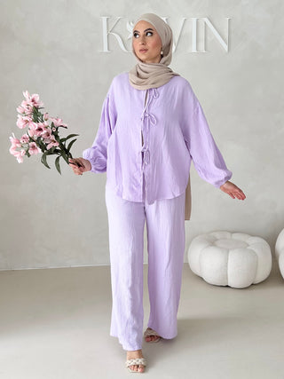 Musselin Zweiteiler MIT SCHNÜRCHEN