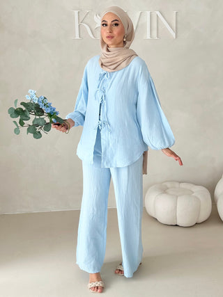 Musselin Zweiteiler MIT SCHNÜRCHEN