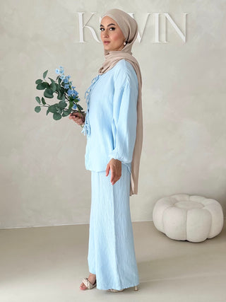 Musselin Zweiteiler MIT SCHNÜRCHEN