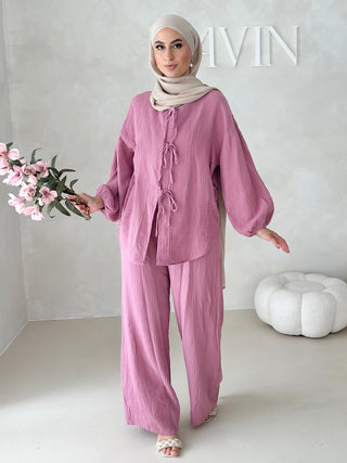 Musselin Zweiteiler MIT SCHNÜRCHEN