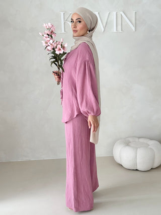 Musselin Zweiteiler MIT SCHNÜRCHEN