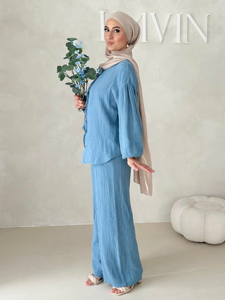 Musselin Zweiteiler MIT SCHNÜRCHEN