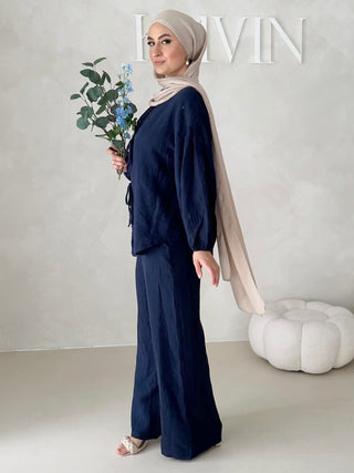 Musselin Zweiteiler MIT SCHNÜRCHEN