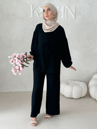 Musselin Zweiteiler MIT SCHNÜRCHEN