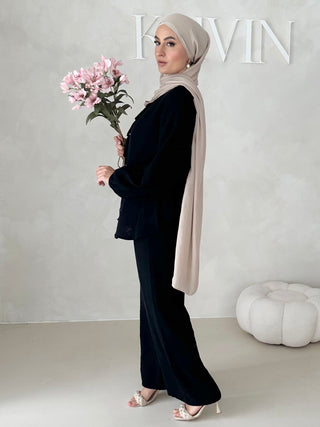 Musselin Zweiteiler MIT SCHNÜRCHEN