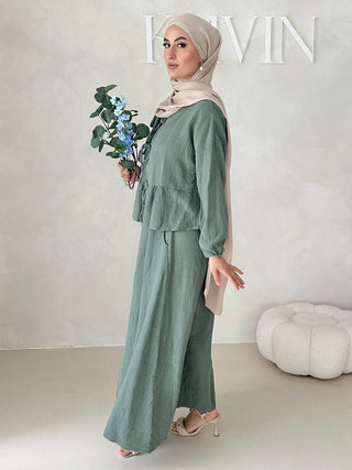 Musselin ROCK Zweiteiler MIT SCHNÜRCHEN