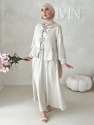 Musselin ROCK Zweiteiler MIT SCHNÜRCHEN