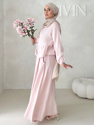 Musselin ROCK Zweiteiler MIT SCHNÜRCHEN