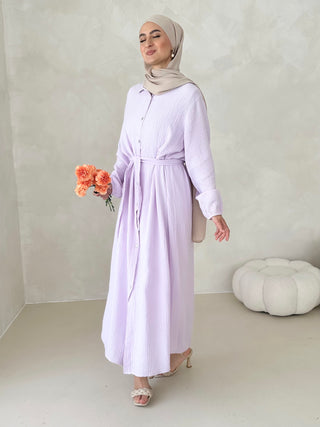 Musselin Kleid MIT GÜRTEL