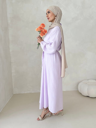 Musselin Kleid MIT GÜRTEL