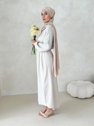 Musselin Kleid MIT GÜRTEL