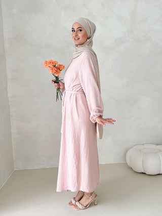 Musselin Kleid MIT GÜRTEL