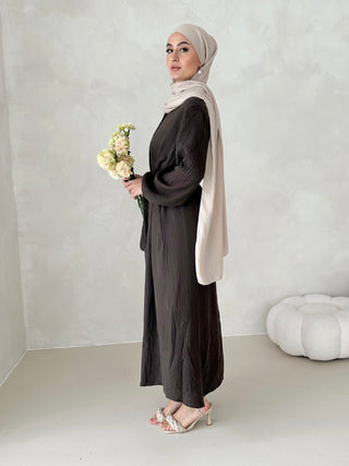 Musselin Kleid MIT GÜRTEL