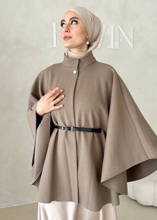 Lafée Cape mit Gürtel