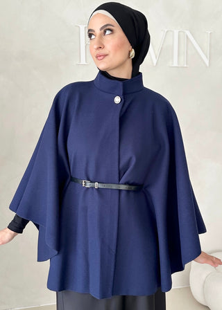 Lafée Cape mit Gürtel