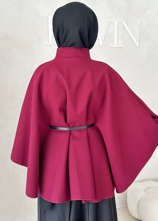 Lafée Cape mit Gürtel