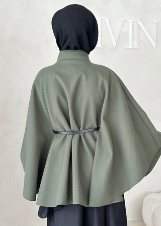 Lafée Cape mit Gürtel