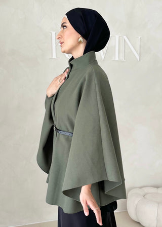 Lafée Cape mit Gürtel