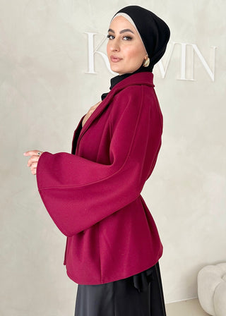 Liz Jacke mit Gürtel