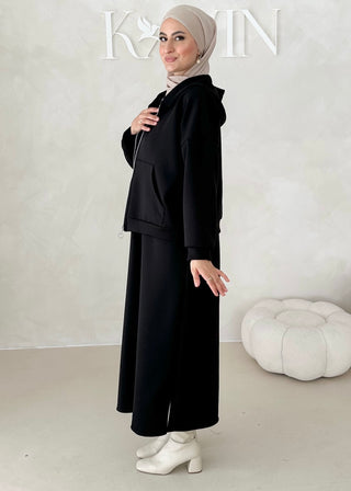 Hoodie Kleid Zweiteiler