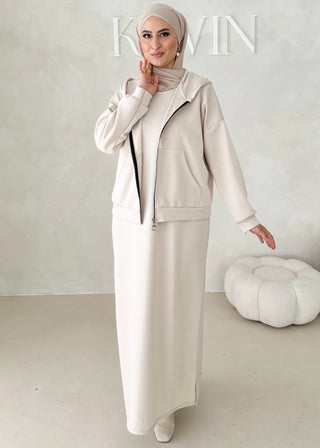 Hoodie Kleid Zweiteiler