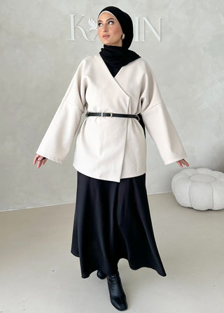 Mer Jacke mit Gürtel