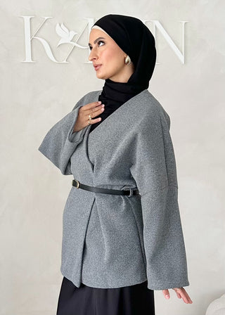 Mer Jacke mit Gürtel