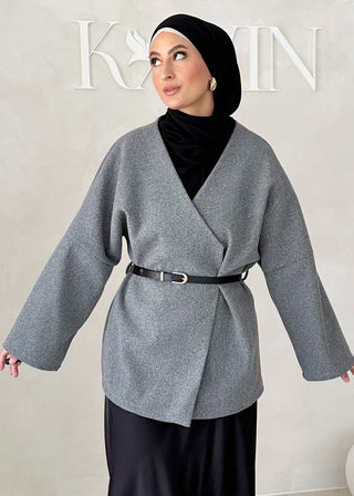 Mer Jacke mit Gürtel