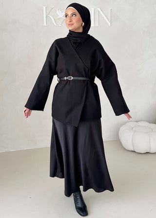 Mer Jacke mit Gürtel