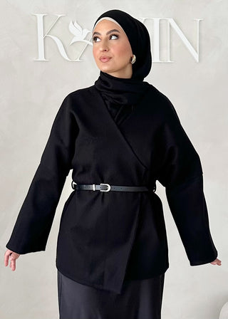 Mer Jacke mit Gürtel