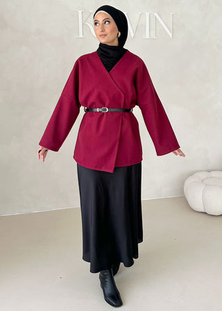 Mer Jacke mit Gürtel