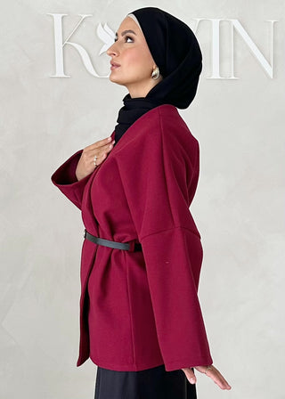 Mer Jacke mit Gürtel