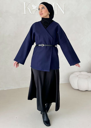 Mer Jacke mit Gürtel